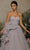Tarik Ediz - 98057 Tulle Ruffled A-Line Strapless Gown Evening Dresses