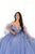 Tarik Ediz - 98080 Tulle Strappy Detailed A-Line Dress Evening Dresses