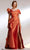 Tarik Ediz 98221 - Feather Ornate Overskirt Evening Gown Evening Dresses