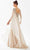Tarik Ediz 98223 - Bateau Cascade Sleeve Evening Gown Evening Dresses