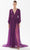 Tarik Ediz 98229 - Bishop Sleeve Pleated Evening Gown Evening Dresses 00 / Plum