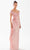 Tarik Ediz 98237 - Ruched Off-Shoulder Evening Dress Mother of the Bride Dresses 00 / Powder