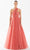 Tarik Ediz 98254 - Asymmetric Corset Evening Dress Prom Dresses 00 / Terracota