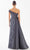 Tarik Ediz 98255 - Pleated Asymmetric Sheath Gown Evening Dresses
