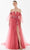 Tarik Ediz 98283 - Floral Off-Shoulder Evening Dress Prom Dresses 00 / Rose