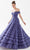 Tarik Ediz 98306 - Off Shoulder Tiered Tulle Evening Gown Evening Dresses