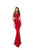 Tarik Ediz - Asymmetrical Tie-Waist Cutout Mermaid Gown 50526 CCSALE 10 / Black