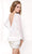 Tarik Ediz - Beaded Illusion Jewel Neck Dress 90372 Special Occasion Dress 0 / Ivory