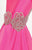 Tarik Ediz Cap Sleeved Deep V-Neck Mermaid Gown 92729 - 1 pc Fuchsia in Size 8 Available CCSALE 8 / Fuchsia