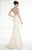 Tarik Ediz Embellished Crisscross Halter Strap Gown 92530 - 1 pc Orange In Size 12 Available CCSALE