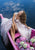Tarik Ediz - Floral Lace A-line Dress With Slit 50416 CCSALE 6 / Ivory