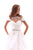 Tarik Ediz Jewel Ornate Ruched High Low A-line Gown 50277 - 1 pc Cream In Size 6 Available CCSALE 6 / Cream