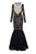 Tarik Ediz - Lace Illusion High Neck Mermaid Dress 50050 Special Occasion Dress