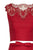 Tarik Ediz - Lace Two-Piece Long Train Mermaid Dress 50049 Special Occasion Dress 0 / Red