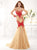 Tarik Ediz - MTE92349 Twisted Strapless Applique Mermaid Gown Special Occasion Dress 0 / Red