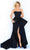 Tarik Ediz - Ruched Strapless Evening Gown 50868 - 1 pc Black In Size 10 Available CCSALE 10 / Black
