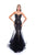 Tarik Ediz Sexy Strapless Embellished Trumpet Gown 50323 CCSALE 10 / Black