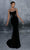 Tarik Ediz - Sleeveless Lace Appliqued Prom Dress 96081 - 1 pc Black In Size 4 Available CCSALE 4 / Black