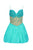 Tarik Ediz - Sleeveless Sweetheart Bow Accented Short Dress 90378 Special Occasion Dress 0 / Green