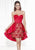 Tarik Ediz - Strapless Cocktail Dress 90452 Cocktail Dresses 0 / Red