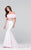 Tarik Ediz - Two-Piece Mermaid Dress 50086 Special Occasion Dress 0 / Light Pink