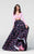 Tarik Ediz - Two-Piece Print V-Neck Dress 50111 Special Occasion Dress 0 / Powder Pink