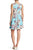 Taylor - 1308M Floral Print Scuba Pleated A-line Dress Homecoming Dresses