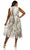 Taylor - 1521M Sleeveless Lace Up Bodice Print Dress Cocktail Dresses