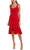 Taylor 1600M - Sweetheart Ruffled Cocktail Dress Cocktail Dresses 6 / Claret Red