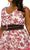 Taylor - 9713M Ruffle Trimmed Floral A-Line Dress Cocktail Dresses