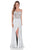 Terani Couture - 1611P0207A Fully Jeweled Bodice Evening Dress Special Occasion Dress 00 / Silver