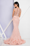 Terani Couture 1722GL4488 - Long Mermaid Dress - V-neck, Sleeveless, Floral embellished bodice, Rhinestone beaded waistband, Back zip closure, Sweep train Couture Candy Terani Couture 1722GL4488 - Long Mermaid Dress - V-neck, Sleeveless, Floral embellished bodice, Rhinestone beaded waistband, Back zip closure, Sweep train Couture Candy
