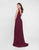 Terani Couture - 1812B5427 Sleeveless Gathered V-Neck High Slit Gown Special Occasion Dress