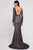 Terani Couture - 1812E6299 Long Sleeves Lace Gown Special Occasion Dress