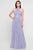 Terani Couture - 1813B5193 Crisscross High Halter Illusion Cutout Gown Special Occasion Dress 00 / Lilac