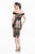 Terani Couture - 1821C7021 Off-Shoulder Velvet Knee Length Dress Special Occasion Dress