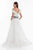 Terani Couture - 1821E7100 Dramatic Off Shoulder Sheer Overskirt Gown Special Occasion Dress