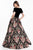 Terani Couture - 1821E7116 Off-Shoulder Velvet Tapestry Ballgown Ball Gowns