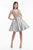 Terani Couture - 1821H7771 Crystal Beaded Bodice Short Party Dress Special Occasion Dress 00 / Silver Crystal