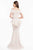 Terani Couture - 1821M7561 Surplice Off Shoulder Floral Embossed Gown Evening Dresses