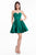 Terani Couture - 1822H7826 Strapless Beaded Short Party Dress Special Occasion Dress 00 / Emerald