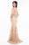 Terani Couture - 1823M7704 Sequined Metallic Lace Trumpet Dress Special Occasion Dress