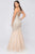 Terani Couture - 1911P8352 Beaded Deep V-neck Mermaid Dress Special Occasion Dress