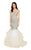 Terani Couture - 1911P8363 Crystal Studded Off Shoulder Mermaid Gown Prom Dresses 0 / Crystal Ivory