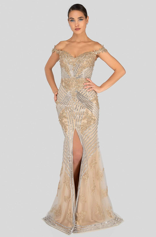 Terani Couture - 1912GL9572 Sparkling Off-Shoulder Mother of the Groom Gown