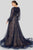 Terani Couture - 1913M9414 Lace Plunging V-neck A-line Dress Special Occasion Dress