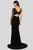Terani Couture - 1913P8392 Embellished Bateau Sheath Dress With Train Prom Dresses