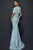Terani Couture - 1921M0726 Embroidered Wrap Detailed Trumpet Dress Mother of the Bride Dresses