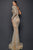 Terani Couture - 1922GL0659 Embellished Asymmetric Long Sheath Dress Evening Dresses