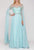 Terani Couture - 2011M2117 Beaded Long Sleeve Pleated Cascade Gown Mother of the Bride Dresses
